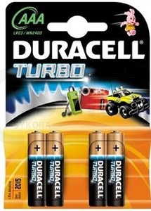 Baterie Duracell TURBO AAA mikrotuka 1,5V