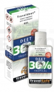 Repelent TravelSafe TravelDeet 30% gel, vhodn do tropickch oblast