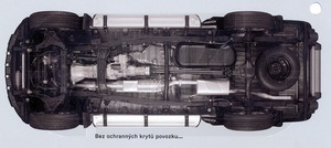 Mitsubishi L200 nezakrytovaný podvozek