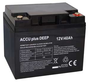Gelový akumulátor ACCU plus DEEP 12V 40Ah