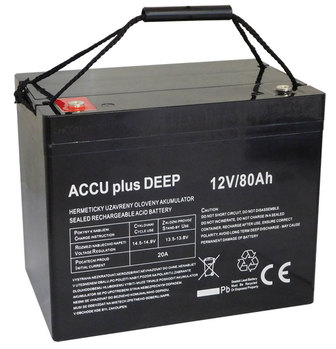 Akumulátor 12V - 80Ah -ACCU plus DEEP  - bezúdržbový olověný