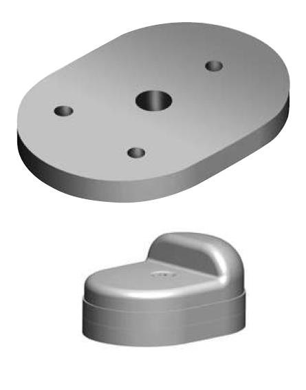 Otočná brána - podložka pod doraz