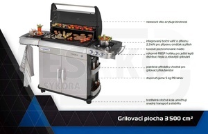 Plynový gril deluxe