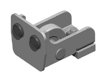 Posuvná brána - Dojezdová kladka  brána 4m