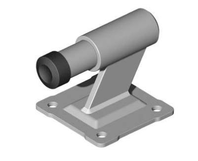 Doraz s tlumičem - otvíravá brána