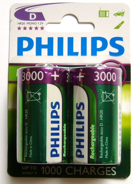 Baterie nabíjecí Philips - monočlánek 3000mAh