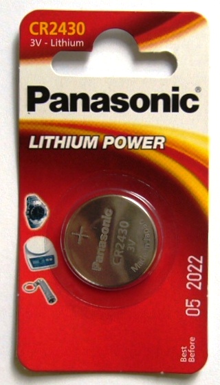Baterie Panasonic 2430 knoflíková