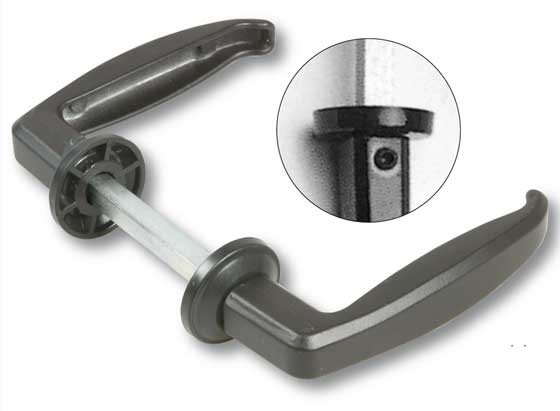 Klika zámková černá