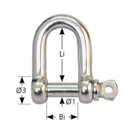 Šekl Lindemann nerezový  kovaný 5
