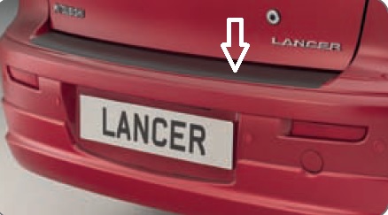 Mitsubishi Lancer ochranná folie nákladové hrany