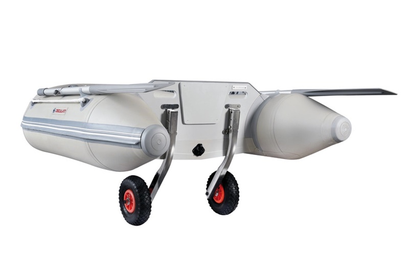 Nerezová kolečka k nafukovacímu člunu  