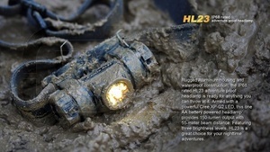 Čelovka Fenix HL23 - bahno