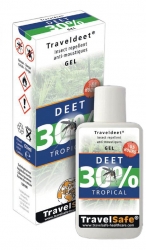 Repelent TravelSafe TravelDeet 30% gel, vhodný do tropických oblastí
