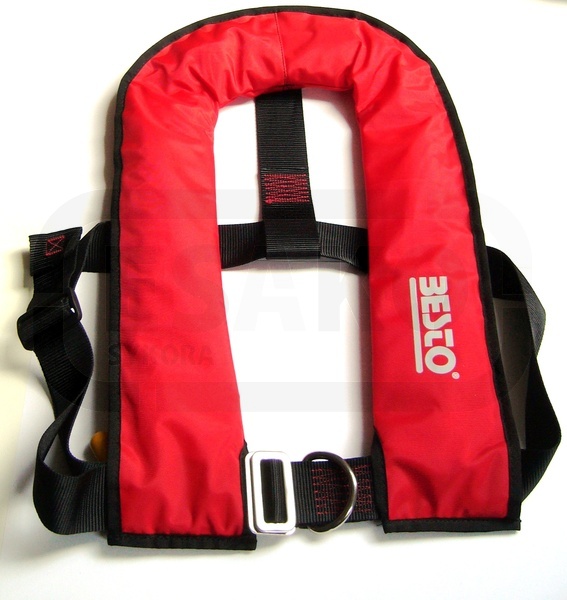 Záchranná nafukovací vesta Besto s automatikou a Harness