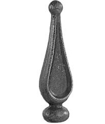 Litinová špice Rik-Fer 150 mm - kované prvky